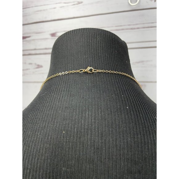 NEW Teacher Appreciation Pi Heart Pendant Gold Tone Necklace - Picture 2 of 6